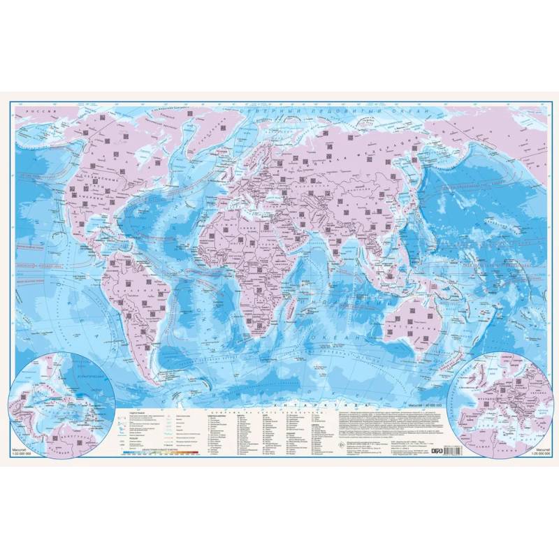 Мир. Скретч-карта А1