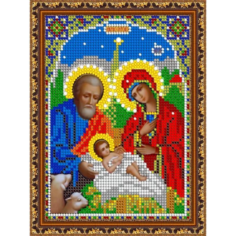 «Светлица» набор для вышивания бисером 8391М «Рождество Христово» бисер Чехия 12x16см