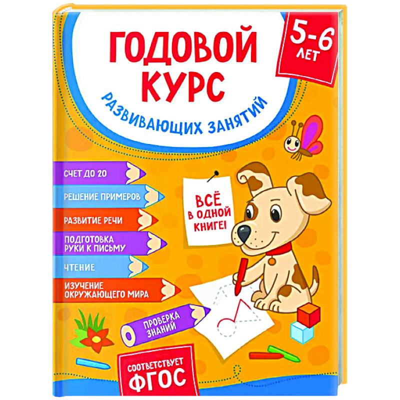 Годовой курс развивающих занятий для детей 5-6 лет