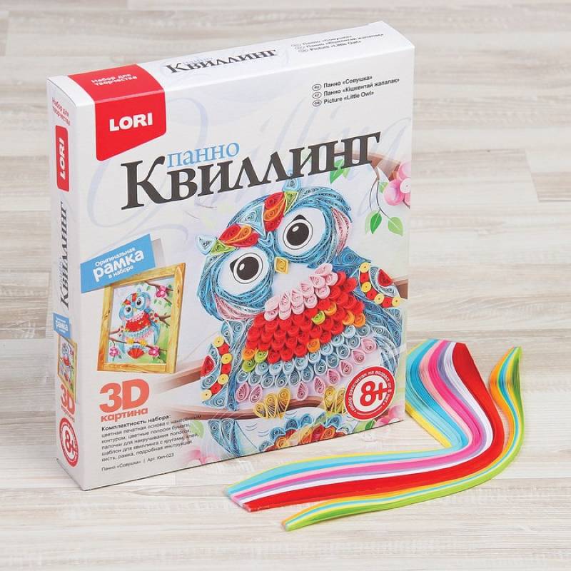 Квиллинг-панно 'Совушка'