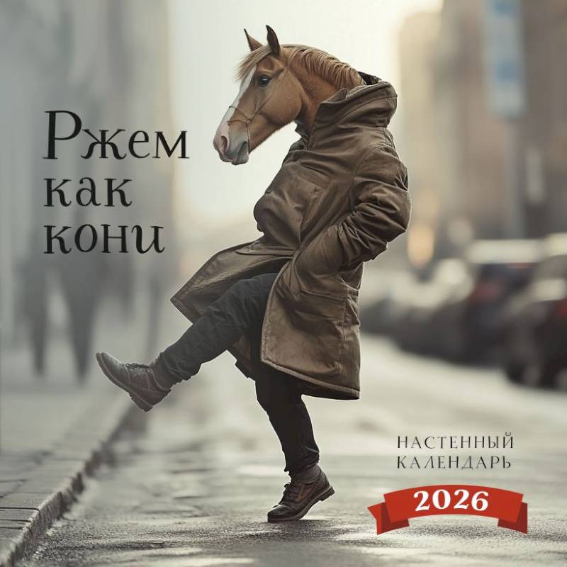 Ржем как кони. Календарь настенный на 2026 год