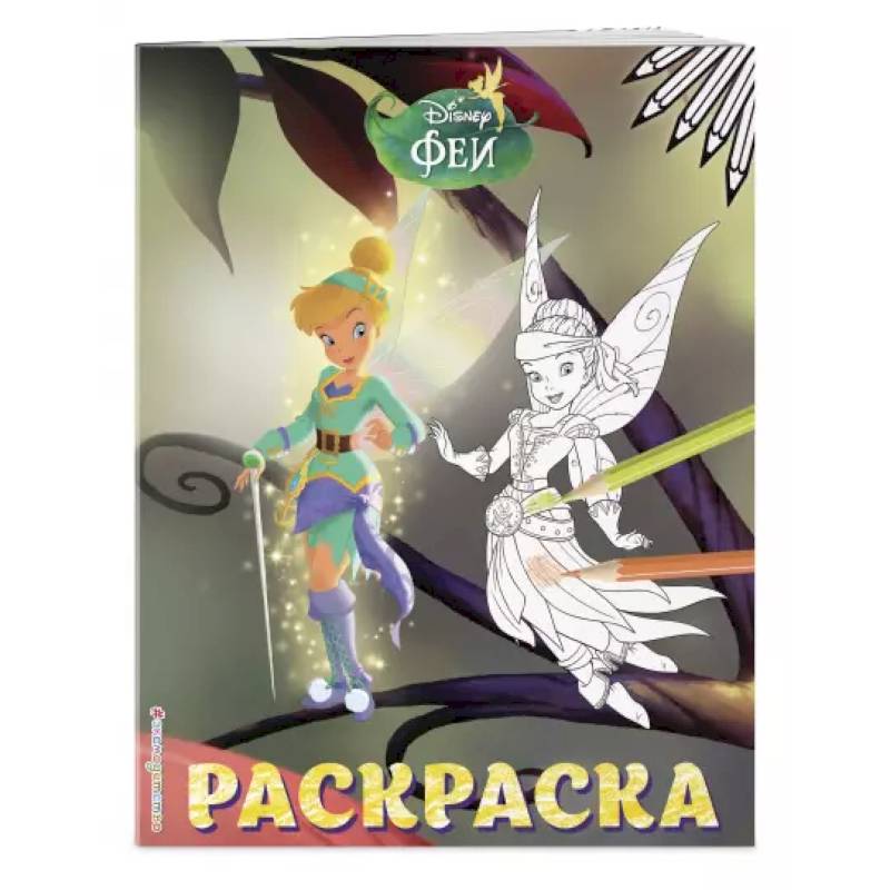 Феи. Раскраска № 14 (Динь-Динь и Иридесса. Цветная)