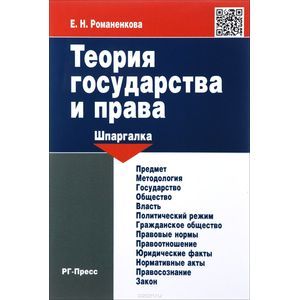 Теория государства и права. Шпаргалка. Учебное пособие