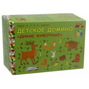 Детское домино 'Дикие животные'