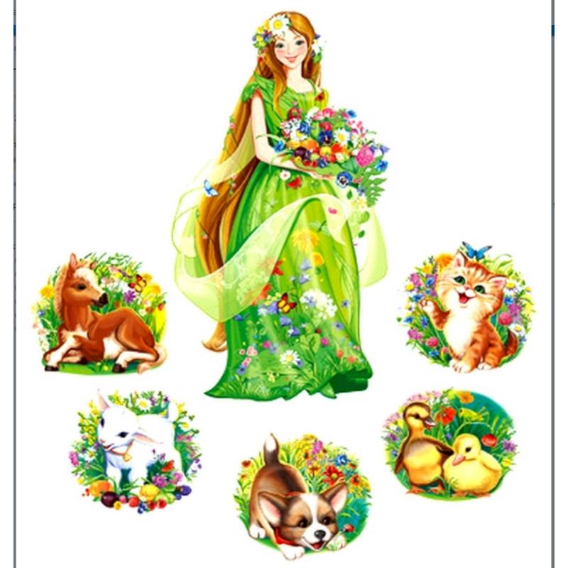 Комплекты для украшения интерьера. Лето чудесное (6 плакатов)