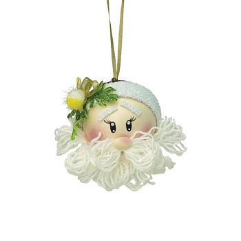 Новогодний шар из фоамирана «Дед Мороз»