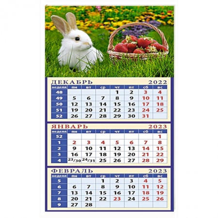 Календарь Год кролика. Дары лета на 2023 год