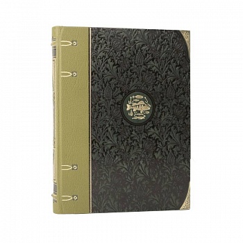 Жизнь и ловля пресноводных рыб Л. Сабанеева. Коллекционное иллюстрированное издание на бумаге премиум-класса в инкрустированном переплете ручной работы с четырьмя видами тиснения и украшенным обрезом.