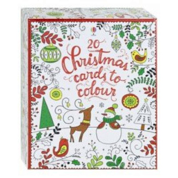 20 Christmas cards to colour