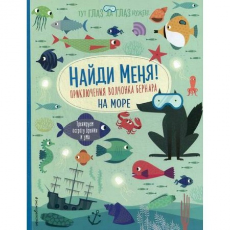 Знакомство с миром, развитие малыша, книга Найди меня! Приключения волчонка Бернара на море купить по скидке