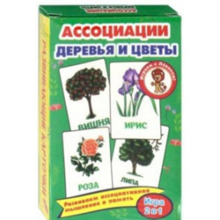 История России, книга Ассоциации. Деревья и цветы. Развивающие карточки купить по скидке