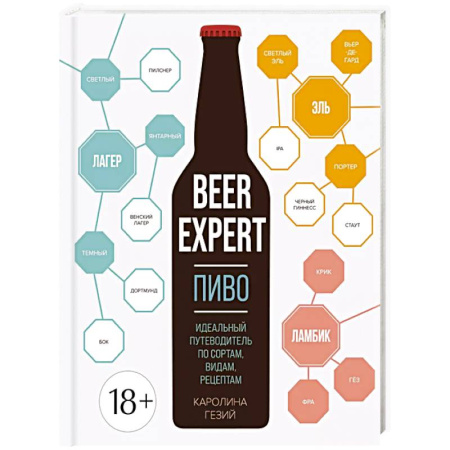 Водка. Коньяк. Виски. Пиво, книга Beer Expert: Пиво. Идеальный путеводитель по сортам, видам, рецептам купить по скидке