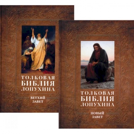 Библия. Книги Священного Писания Ветхого и Нового Завета, книга Толковая Библия Лопухина. Библейская история Ветхого и Нового Заветов (комплект в 2-х кн.) купить по скидке