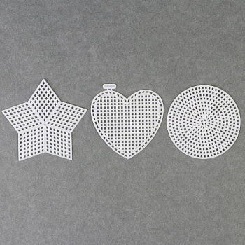 Канва для вышивания «Ассорти», 3 шт, цвет белый